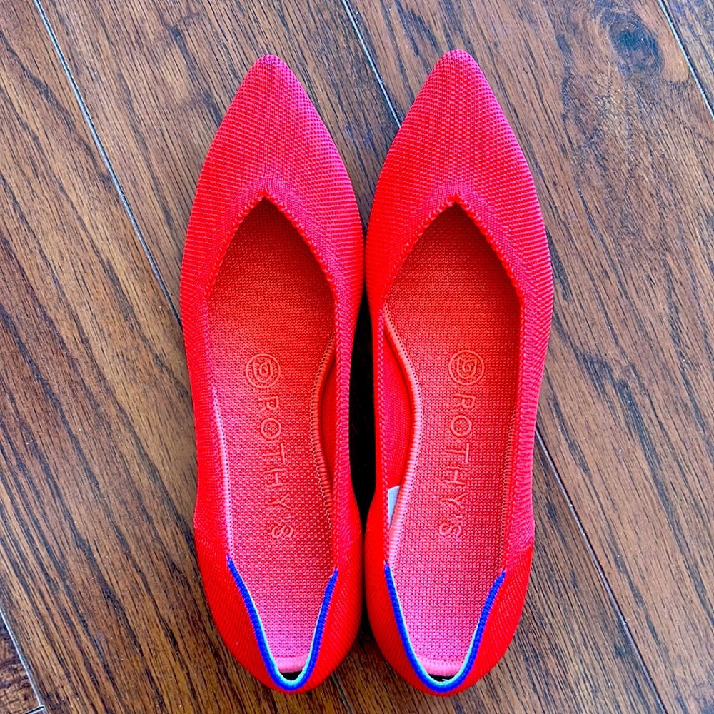 CORAL ROTHY’S POINT SHOE 7